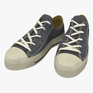 sneakers modeled obj