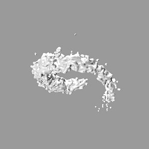 3D animation resolution flowing water