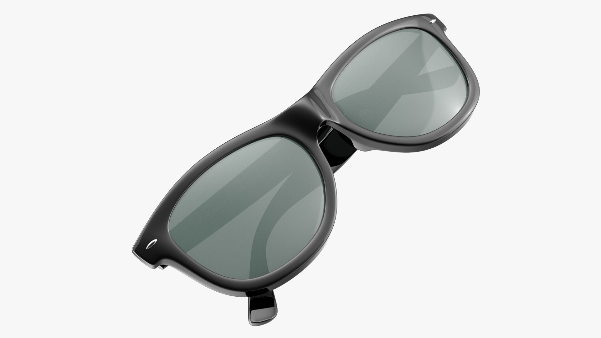 Classic Sunglasses Folded 3D model preview