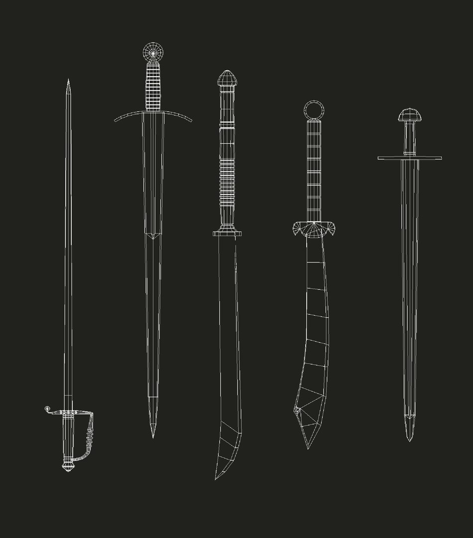 3D simple swords model - TurboSquid 1243916
