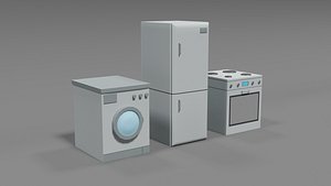 3D model household electronic devices