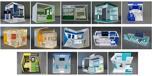 Booth Exhibition Stand C45 3D model