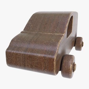 3D Wooden kids car 40