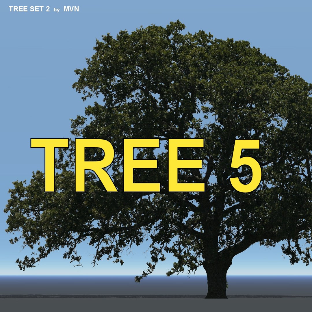 Set Trees 3d Model