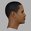 Barack Obama Serious 3D Portrait