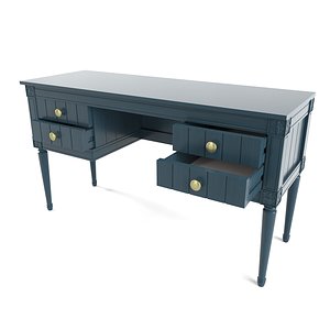 3D bourbon vintage desk