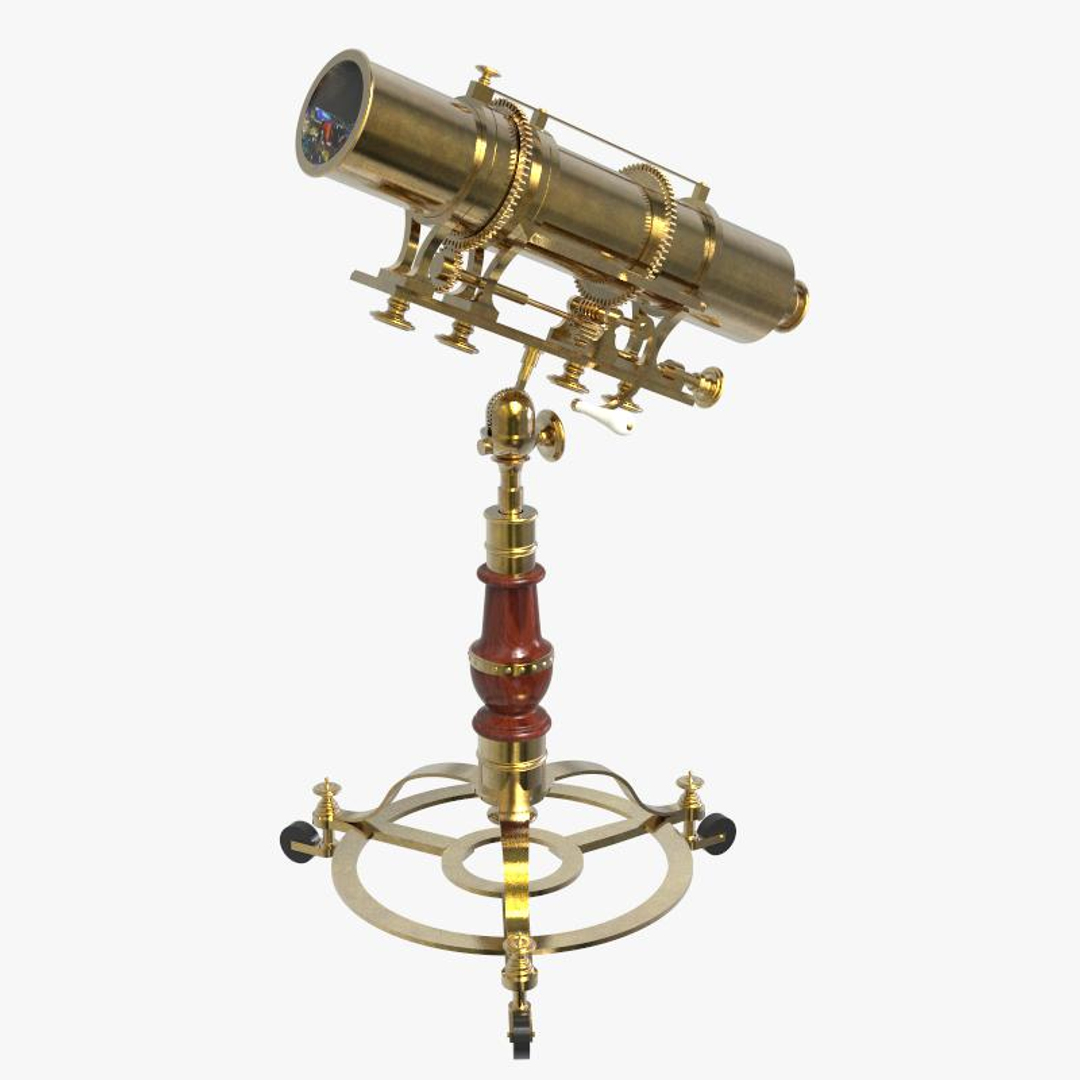 3D brass kaleidoscope model - TurboSquid 1404529