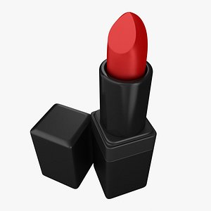 3D lipstick black animation model