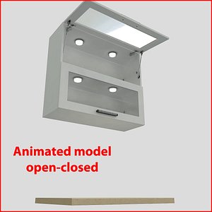 3d model kitchen furnitures 90 cm