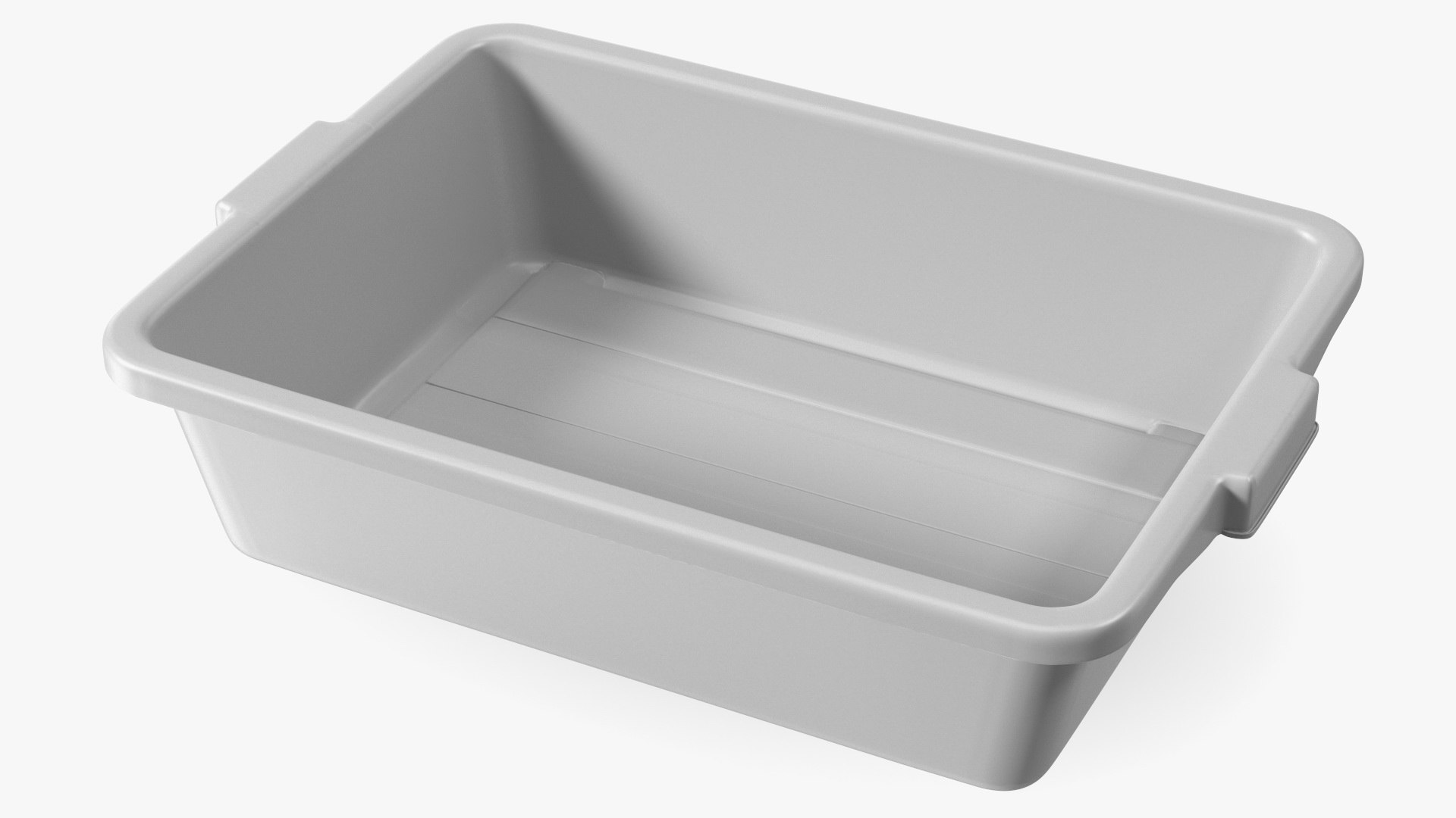 Large Grey Tote Tray Airport Security 3D model preview