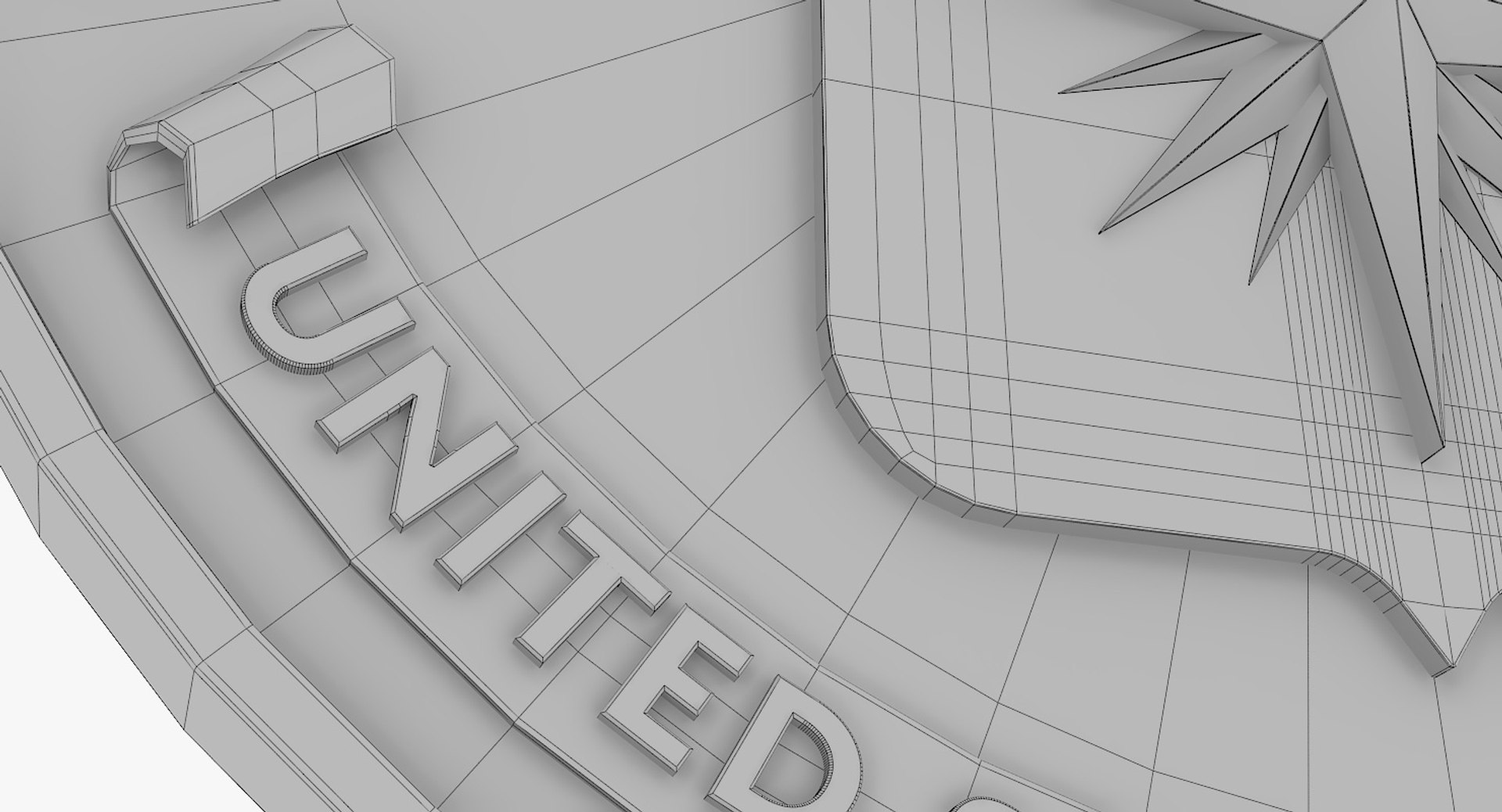 3d Model Cia Logo