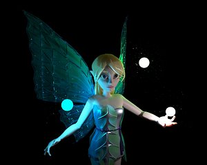 fairy animation games 3D model