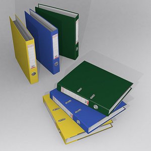 ring binder folders 3D model