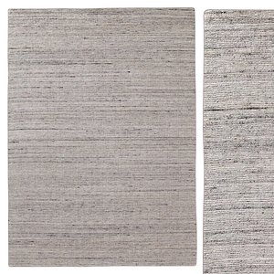 3D Marled Stripe Loom-Knotted Wool Rug