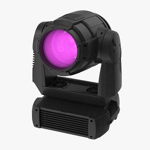 3D model colored spot stage light