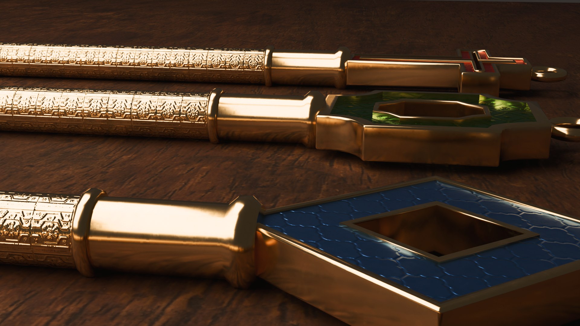 Escape Room Key Set 3D Model - TurboSquid 2342980