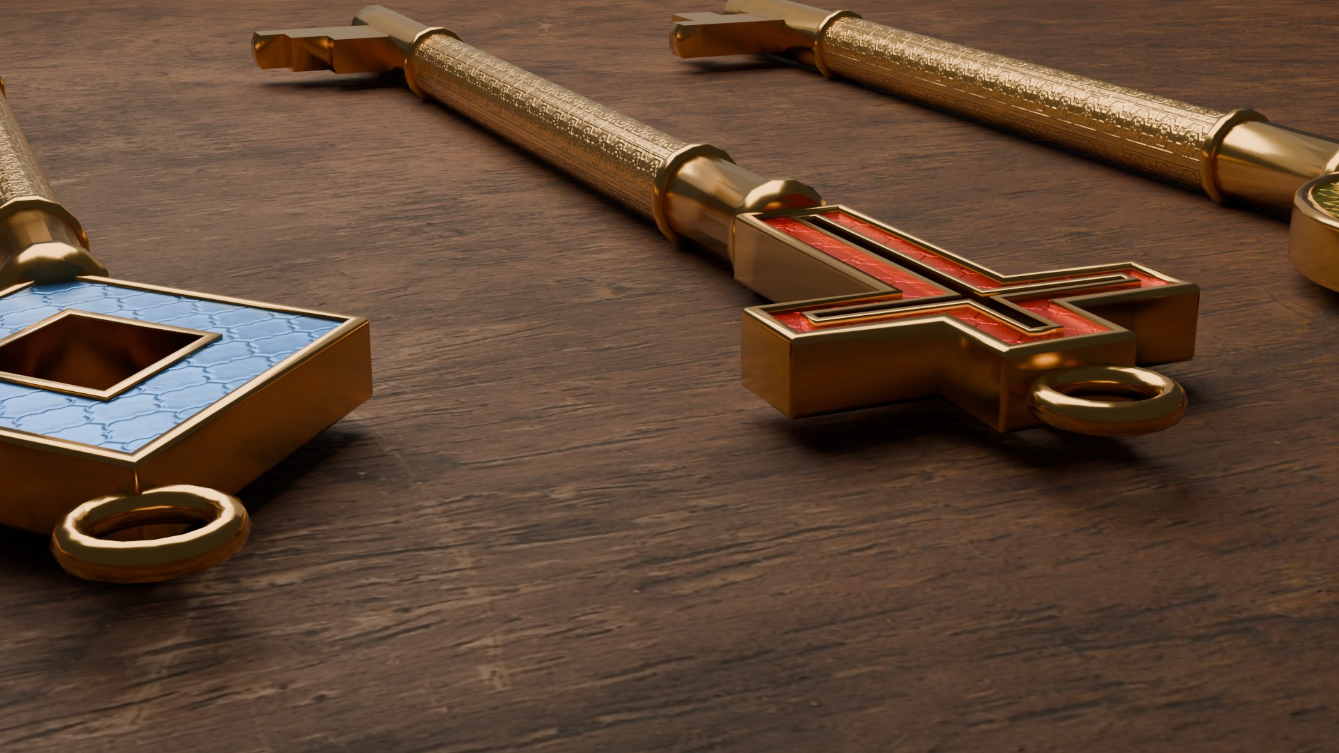 Escape Room Key Set 3D Model - TurboSquid 2342980