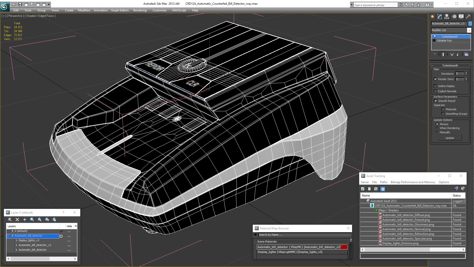 3D Crd12a Automatic Counterfeit Bill Model - TurboSquid 1447342