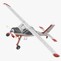 PZL 104 Wilga Airplane White Simple Interior
