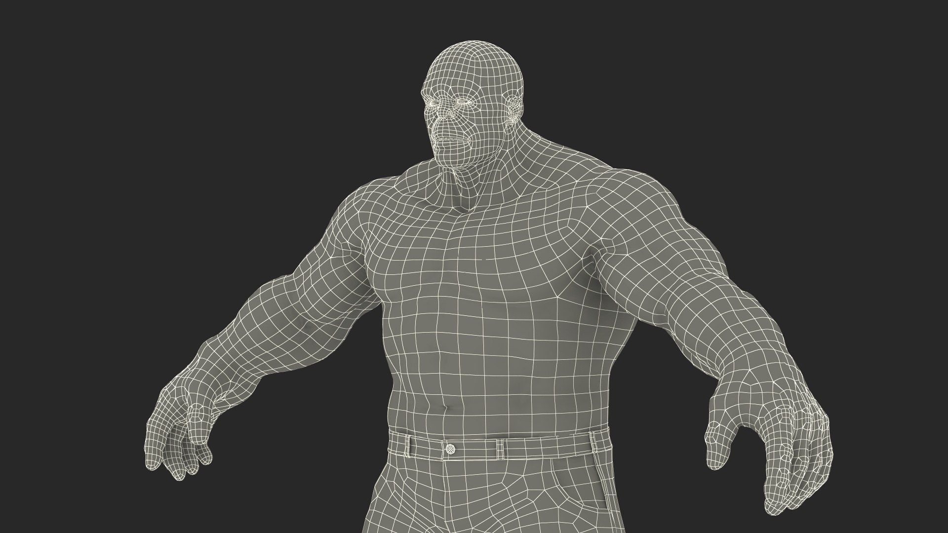 Hulk A-Pose Fur For Maya 3D Model - TurboSquid 2425184