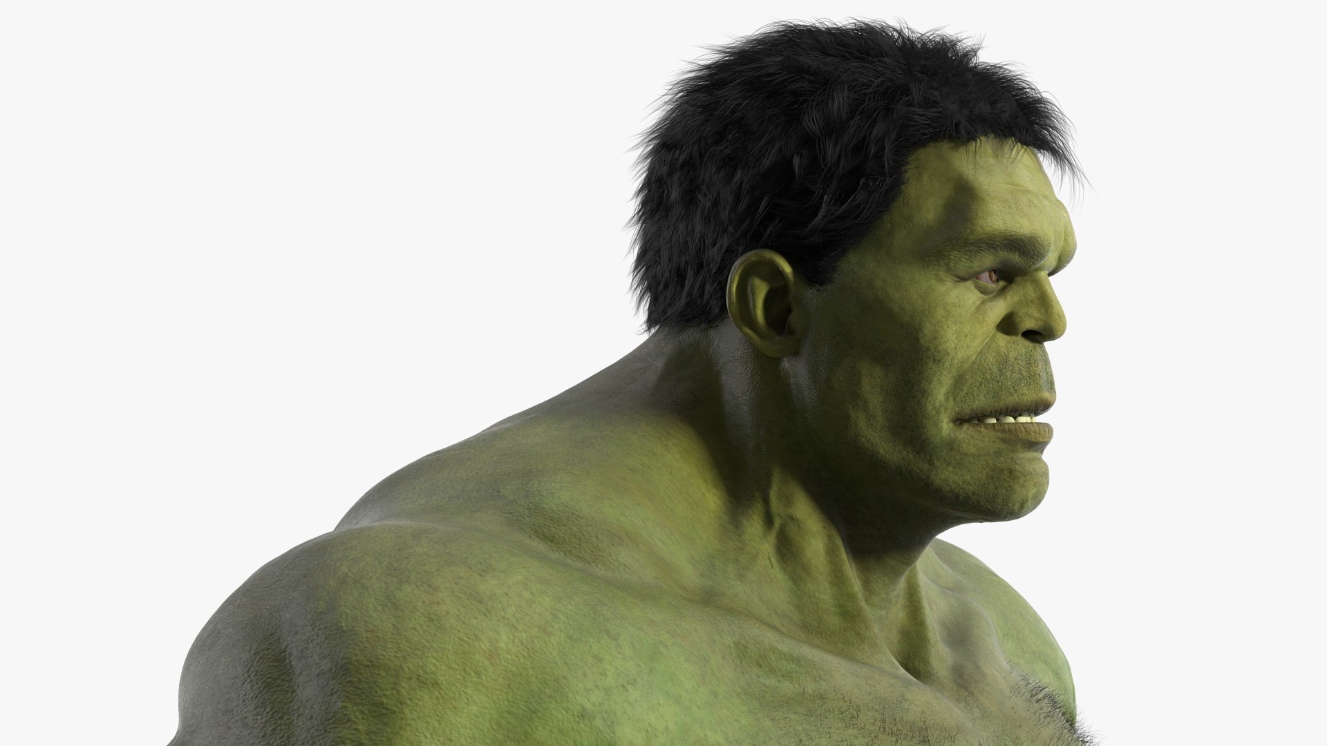 Hulk A-Pose Fur For Maya 3D Model - TurboSquid 2425184