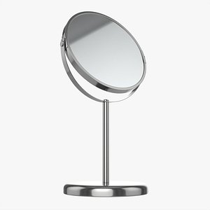 3D Double-sided Rotating Make-up Mirror model