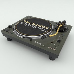 Technics SL-1200M7L Turntable Green 3D model