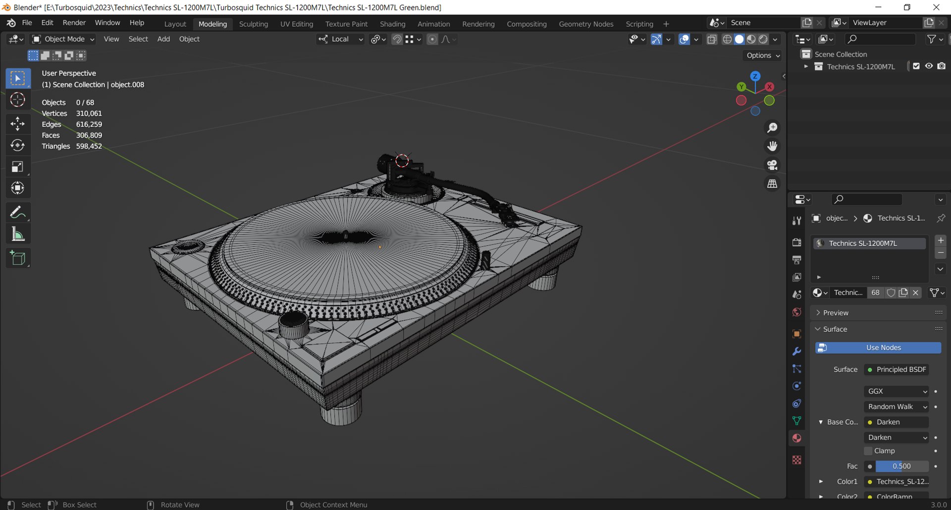 3D Technics SL-1200M7L Turntable Green model https://p.turbosquid.com/ts-thumb/g7/91weaC/gh/screenshot_3/png/1689778046/1920x1080/fit_q87/594ded1aa625cb857007e06395af487291ff30f4/screenshot_3.jpg