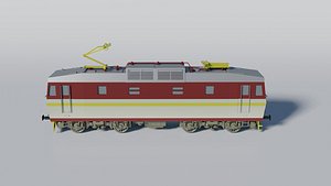 3D Czech electric locomotive model