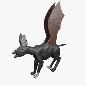 3D Bat Cat Fantasy Creature
