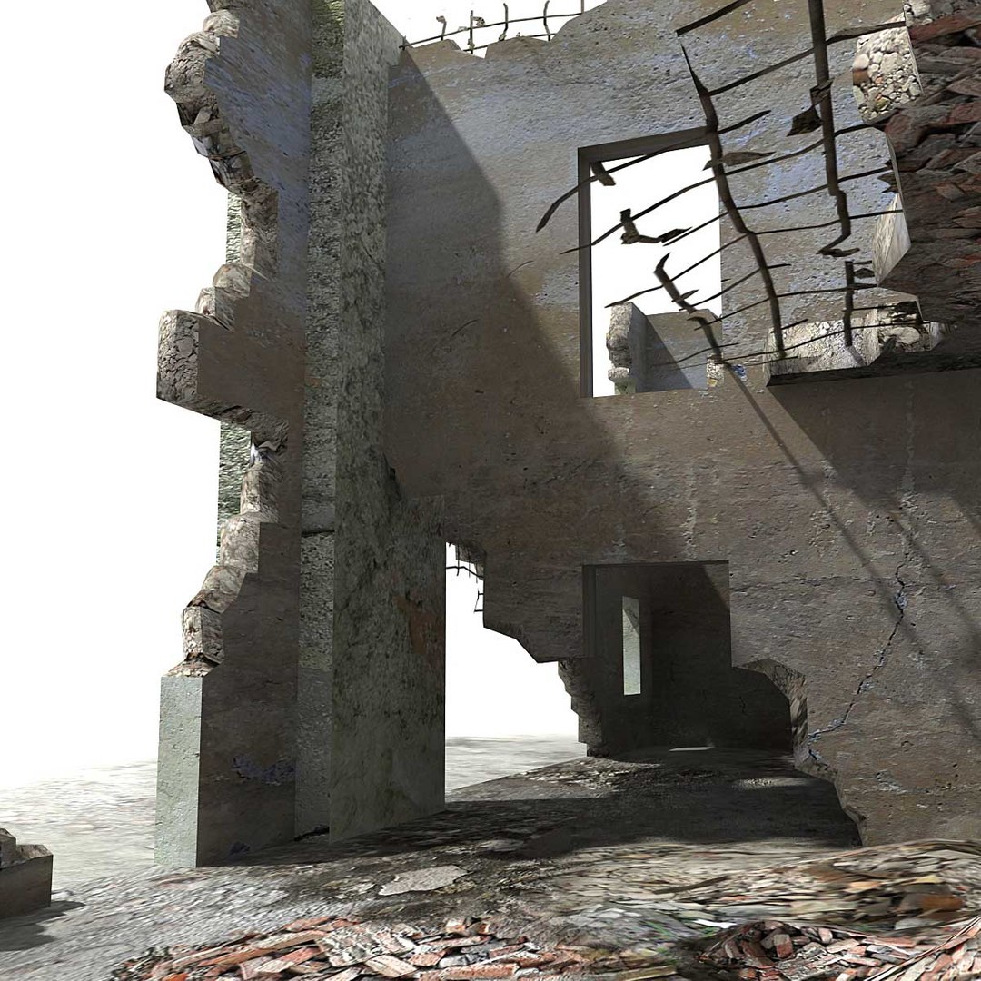 Ruined Building 3d Max