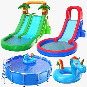 3D model Inflatable Pools Collection