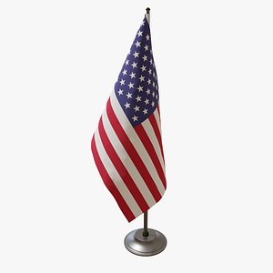 Table Flag USA 3D model