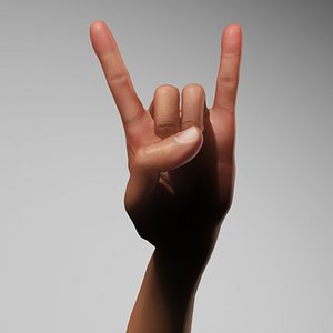 Hands rigged