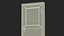 Single Fire Exit Door with Panic Bar 3D model