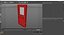 Single Fire Exit Door with Panic Bar 3D model