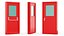 Single Fire Exit Door with Panic Bar 3D model