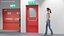 Single Fire Exit Door with Panic Bar 3D model