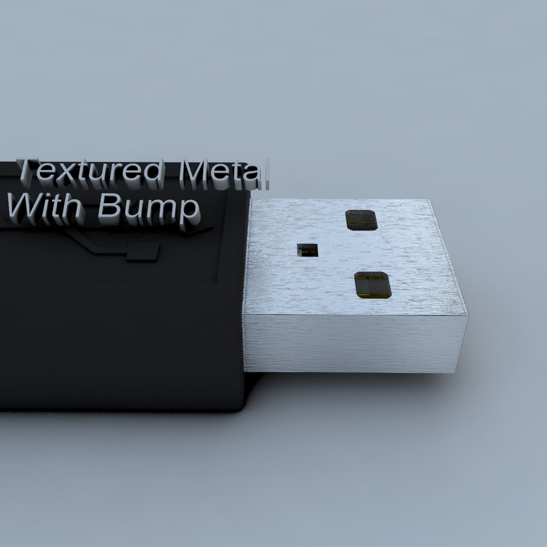 3d Real Usb Connector