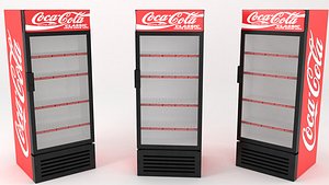 3D model fridges cans bottles