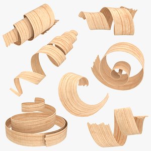 3D Wood Shavings Collection