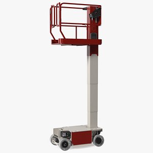 3D Vertical Mast Lift Working Position New model