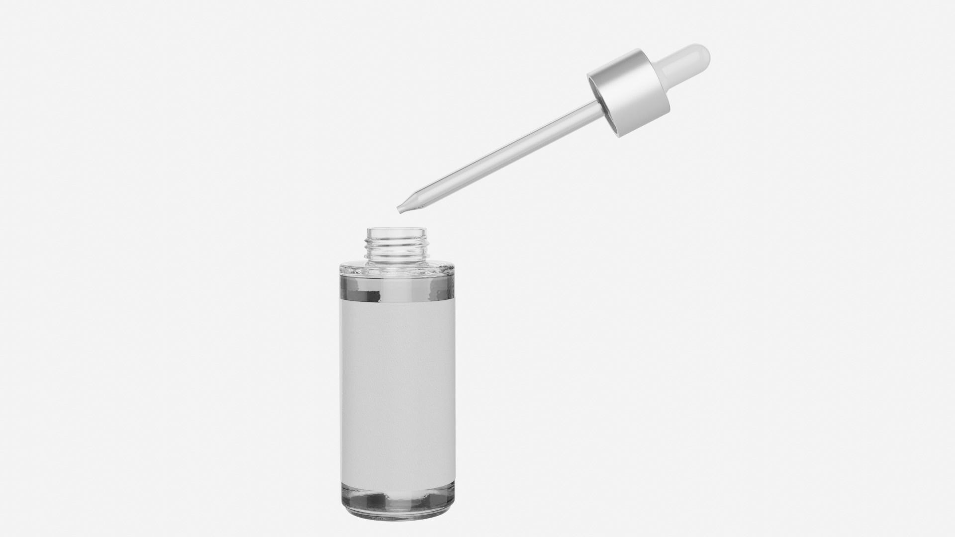 Transparent Dropper Bottle 3D Model - TurboSquid 1874493