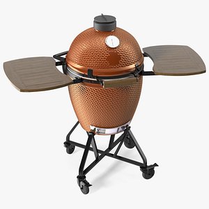 Kamado Style Bbq Grill Closed 3D model