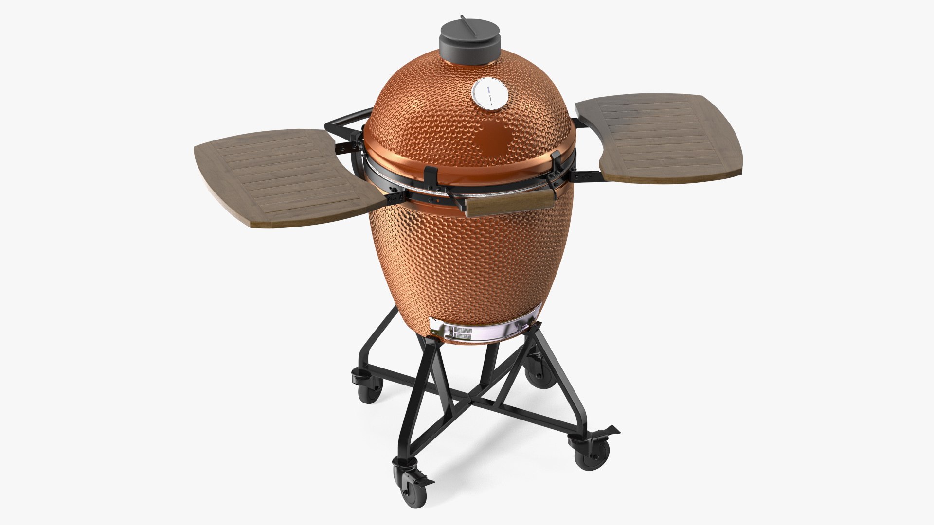 Kamado Style Bbq Grill Closed 3D model preview