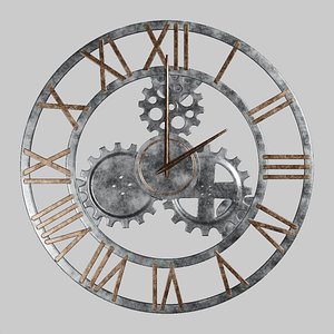 3D Welded Metal Clock