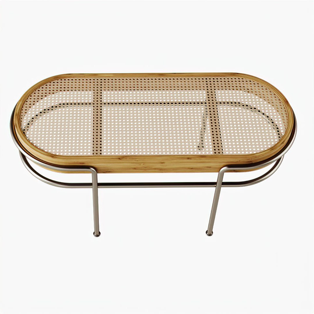 Bench rattan small model - TurboSquid 1537648