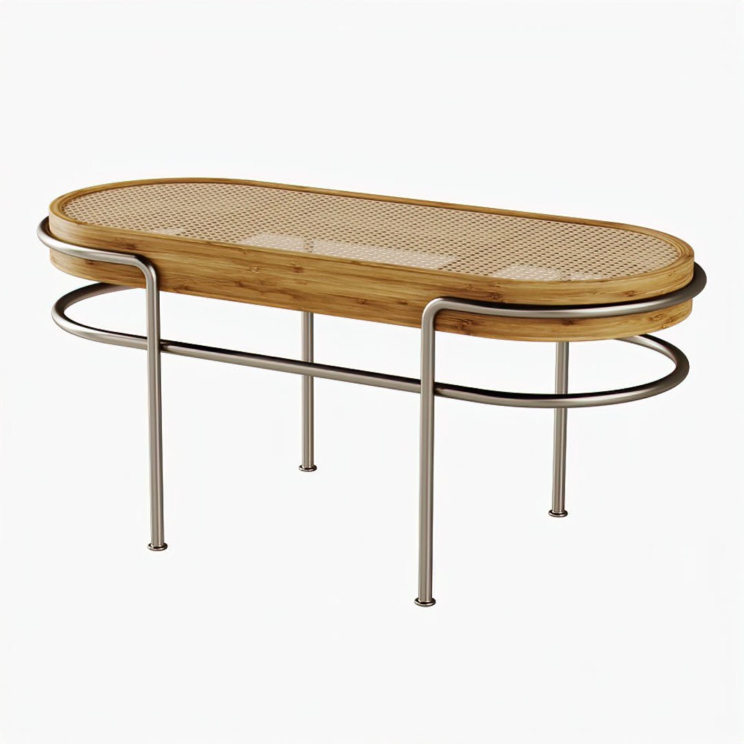 Bench rattan small model - TurboSquid 1537648