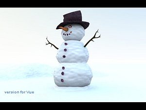 snowman snow 3d max