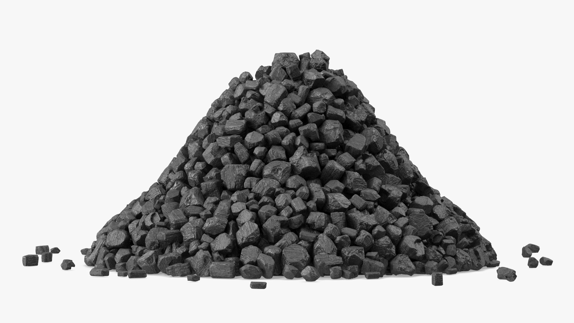 无烟煤堆3d模型